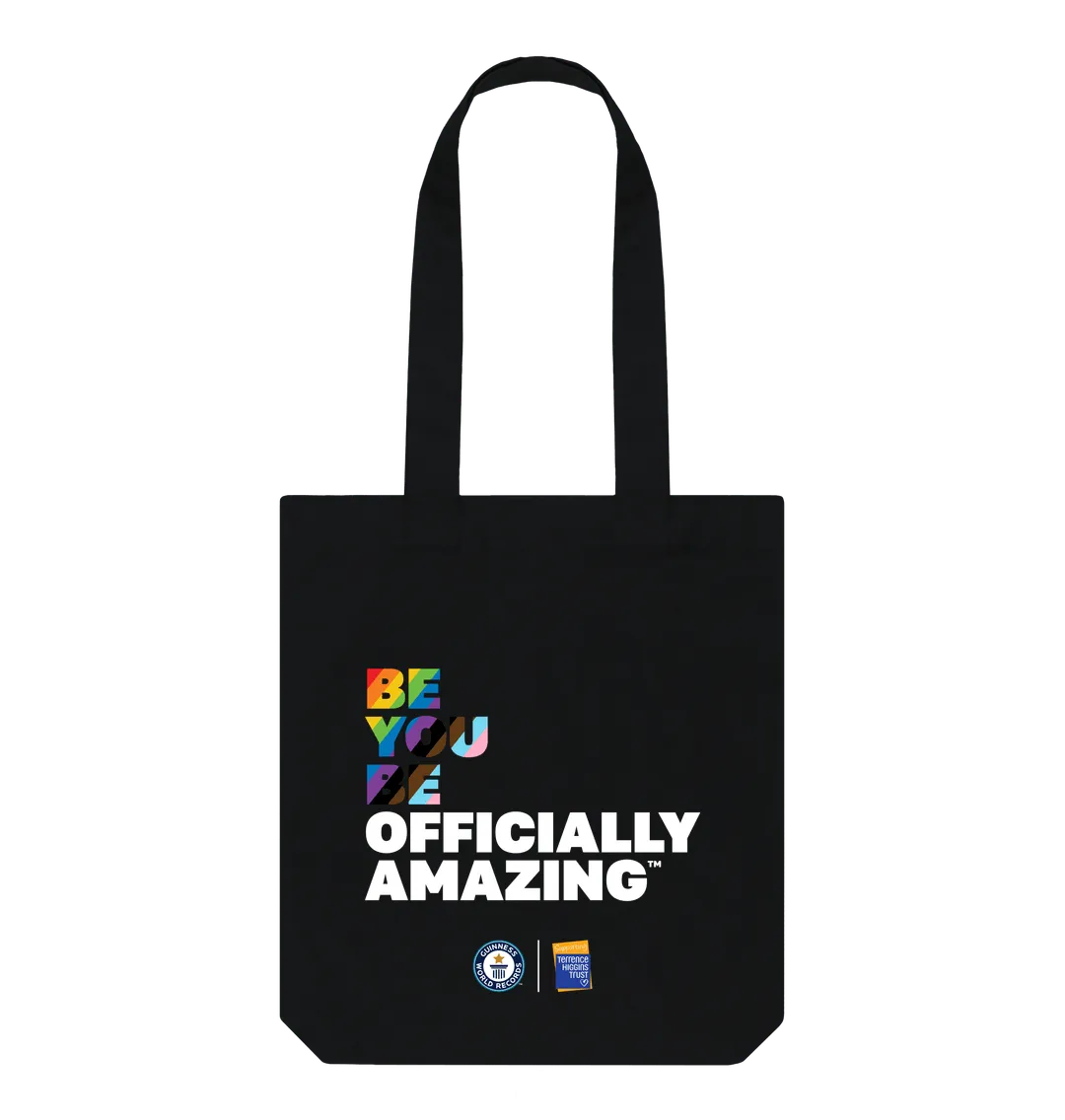 Black Be You Be Officially Amazing - Pride Tote Bag