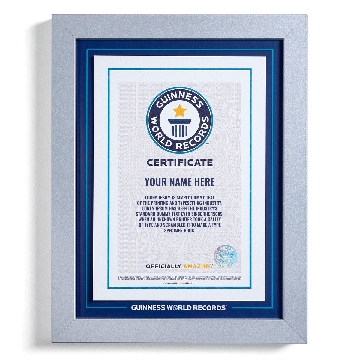 Internal Record Participant Certificate