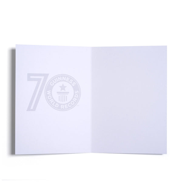 ギネス世界記録 70周年記念  グリーティング カード