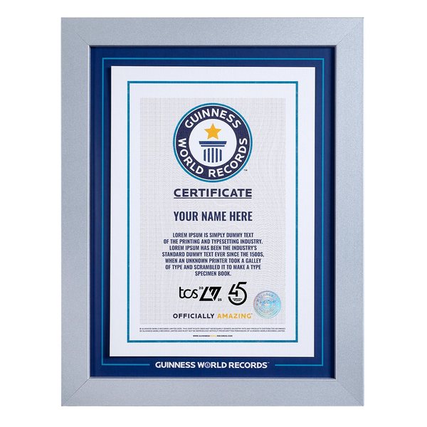 Record Participant Certificate TCS London Marathon 2025