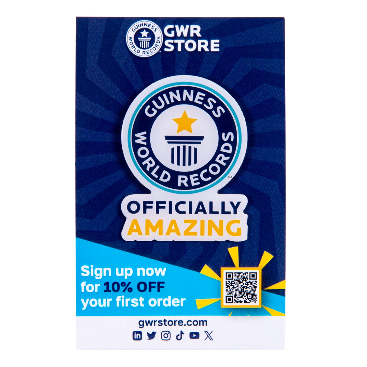 Guinness World Records Officially Amazing Pin Badge