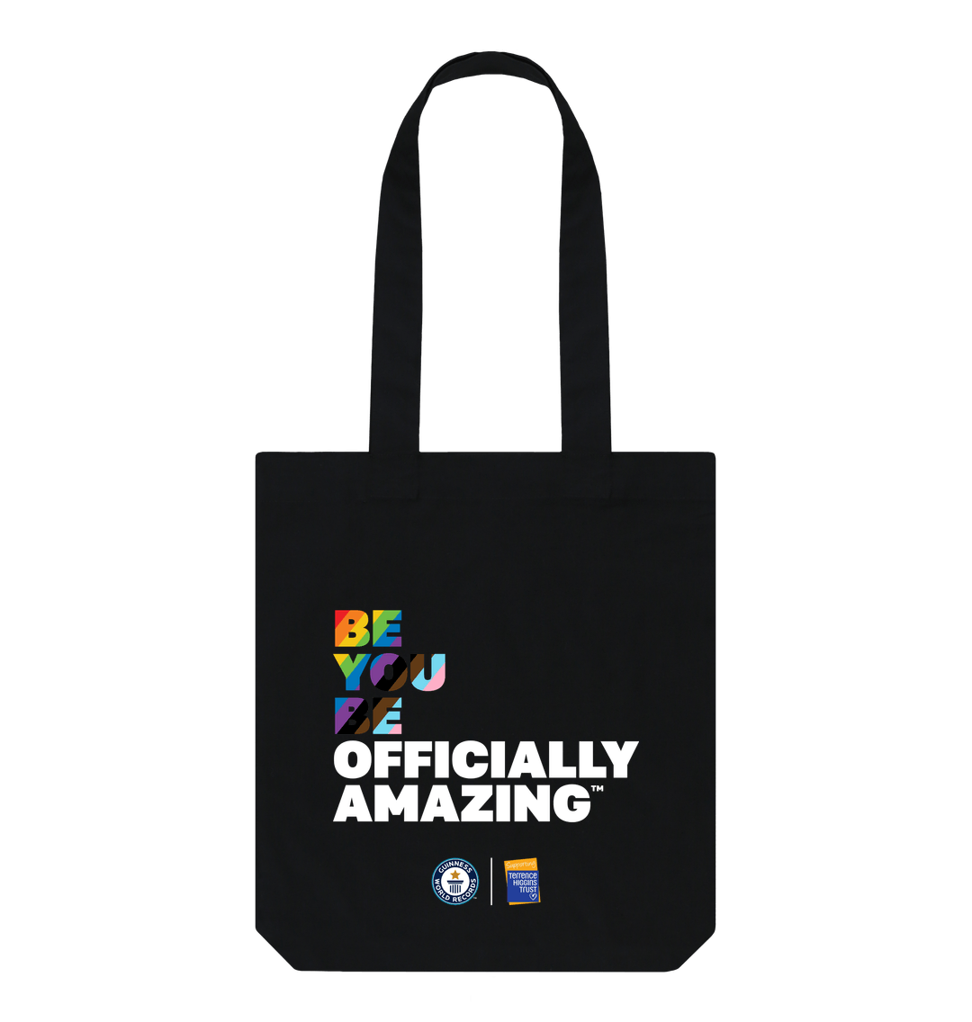 Black Be You Be Officially Amazing - Pride Tote Bag