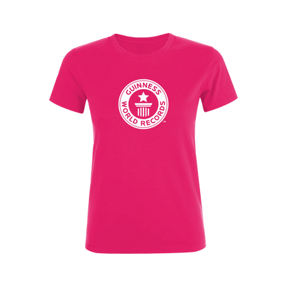 Guinness World Records Womens T Shirt White Logo-Female