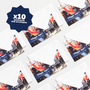 mock up image of thank you postcard for Guinness World Record title holders with envelope
