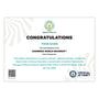 a white digital certificate celebrating the record for the Largest Attendance At A Parent-Teacher Meeting Multiple Venue