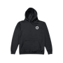 Jet Black Guinness World Records Adult Hoodie - White Logo
