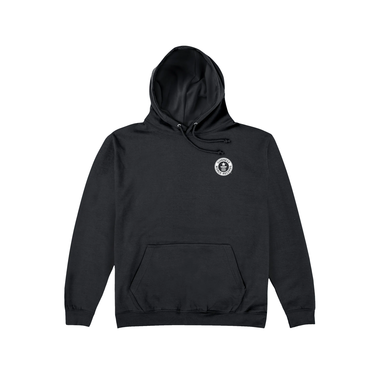 Jet Black Printed Hoody