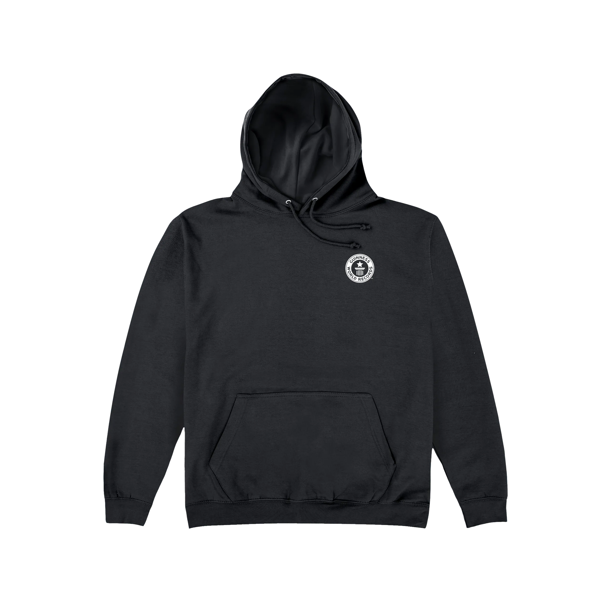 Jet Black Printed Hoody