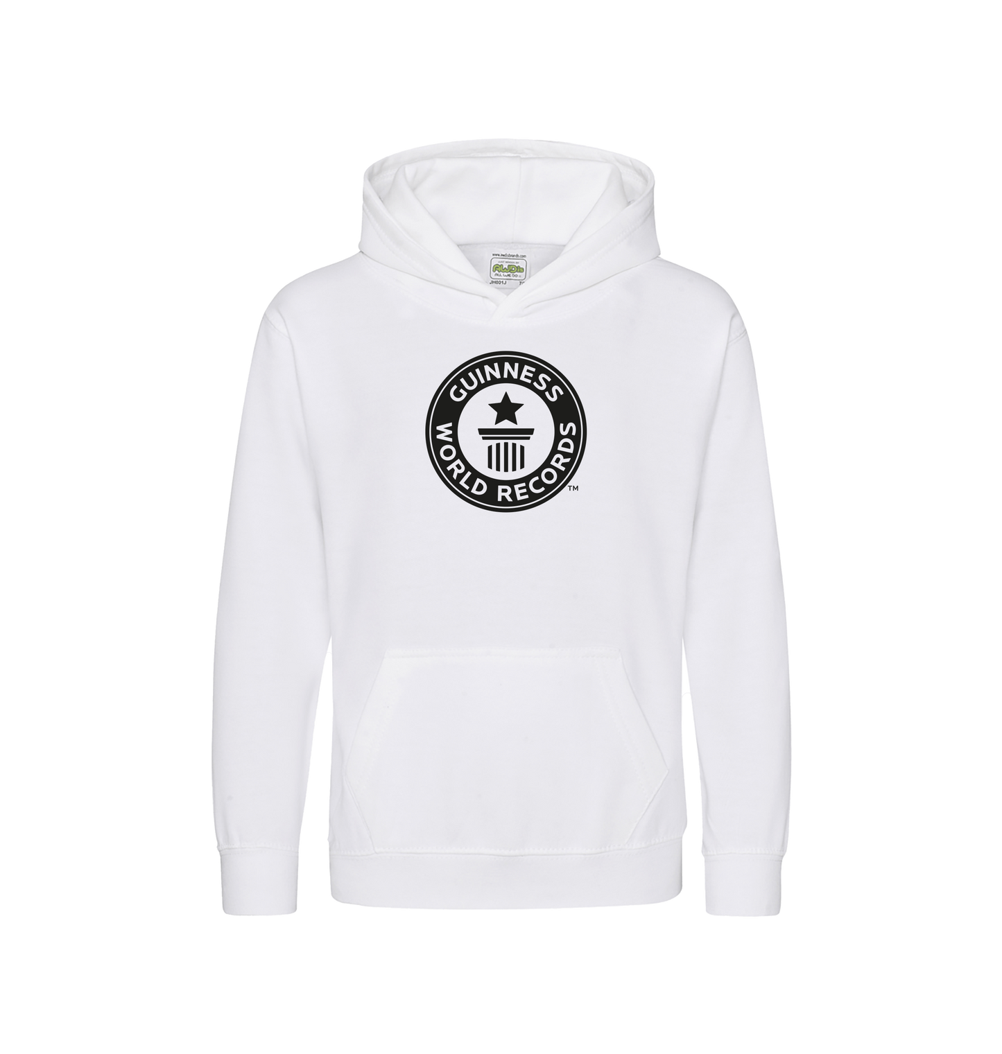 Arctic White Printed Kids Hoodie