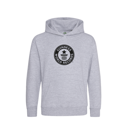 Heather Grey Printed Kids Hoodie