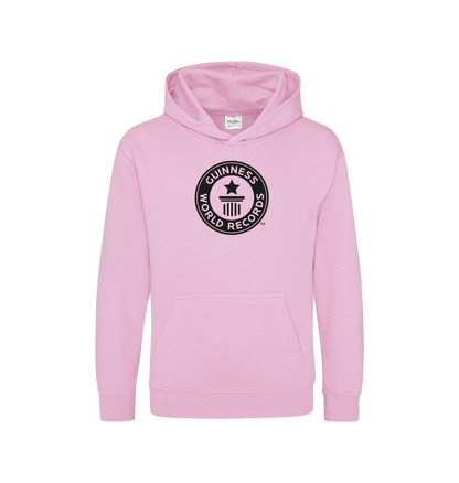 Baby Pink Printed Kids Hoodie