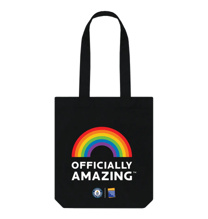 Black Officially Amazing Pride Tote Bag - Black