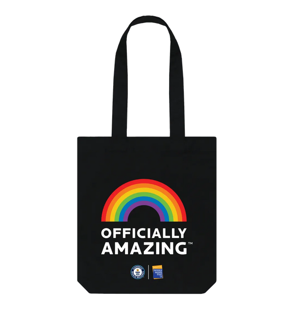 Black Officially Amazing Pride Tote Bag - Black