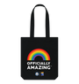 Black Officially Amazing Pride Tote Bag - Black