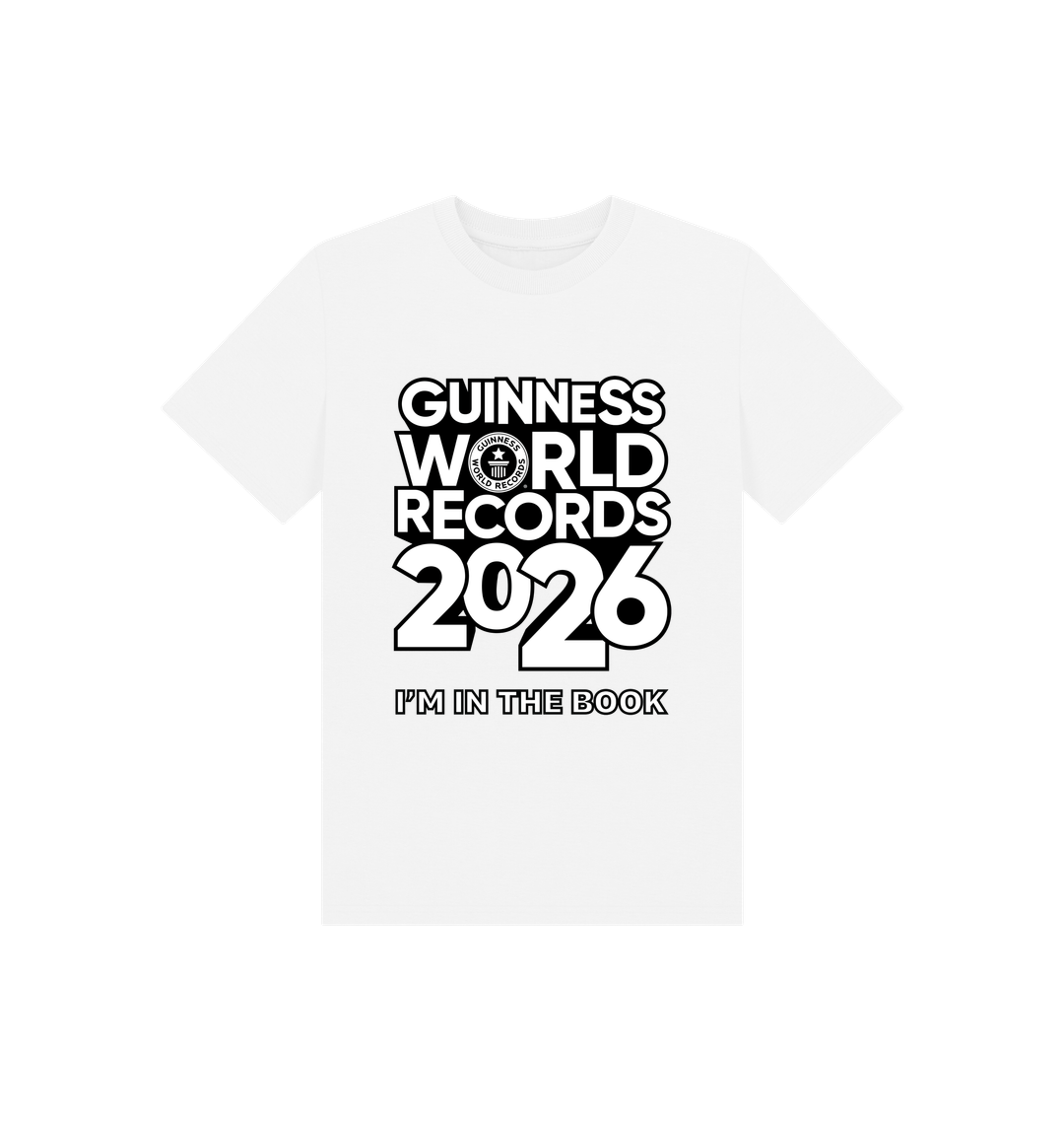 White Printed Kids T-Shirt Front