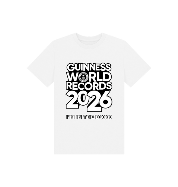 White Printed Kids T-Shirt Front