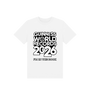 White Printed Kids T-Shirt Front