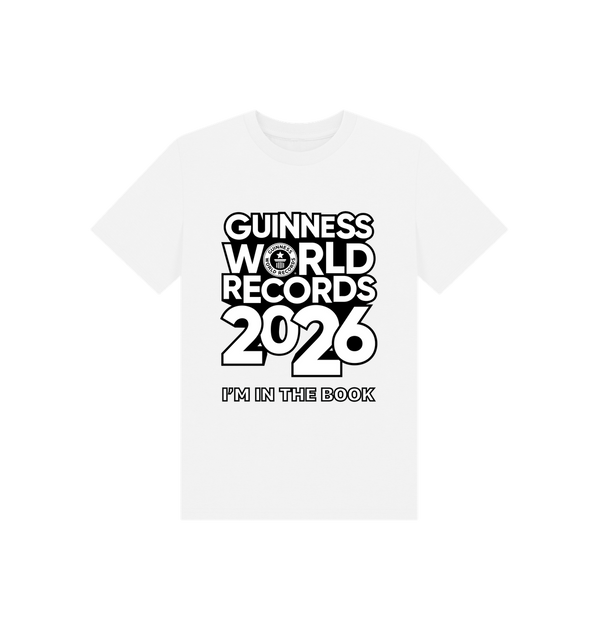 White Printed Kids T-Shirt Front