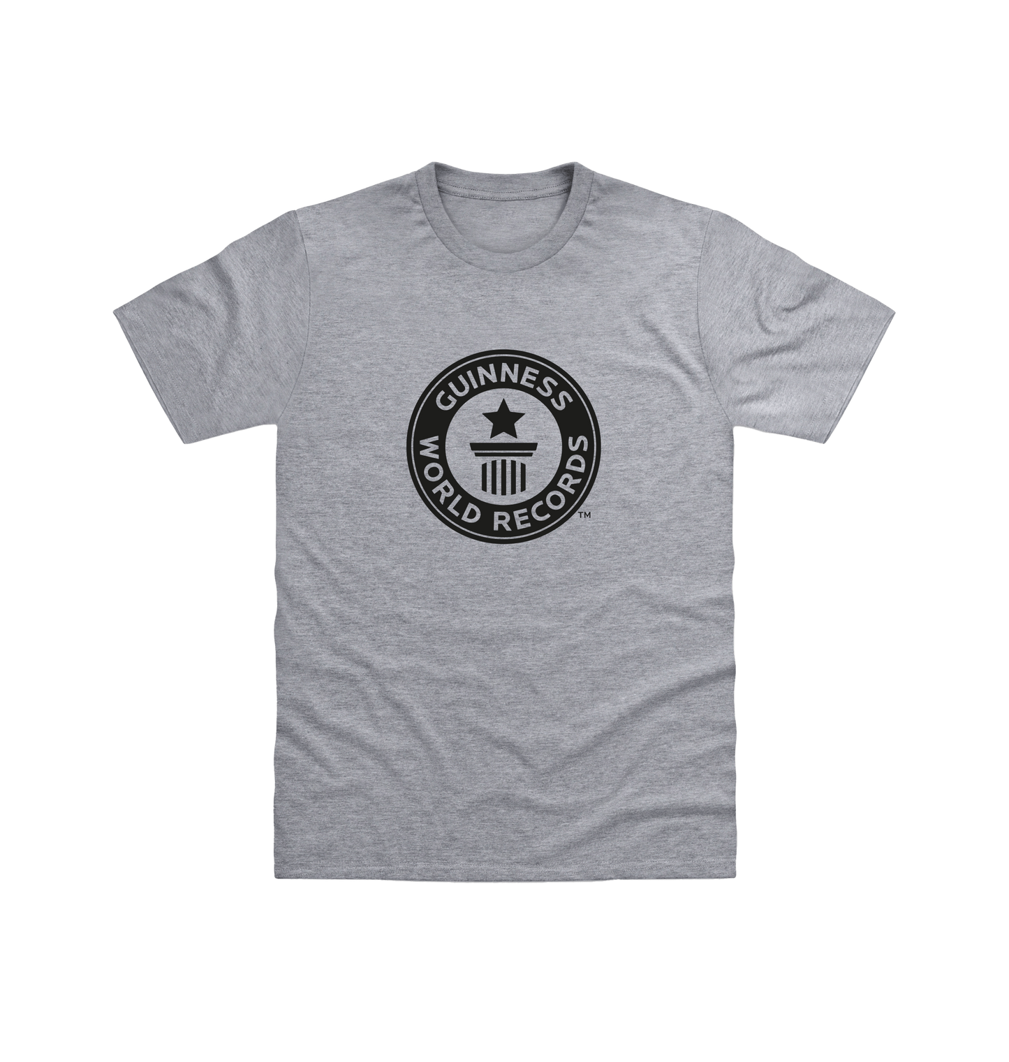 Sport Grey Guinness World Records Men\u2019s T Shirt - Black Logo