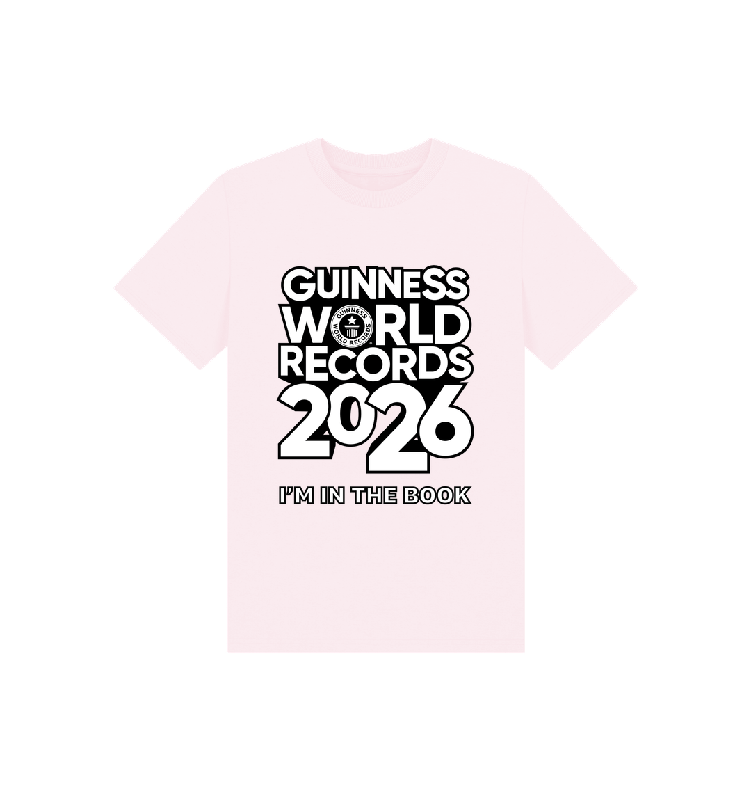 Pink Printed Kids T-Shirt Front