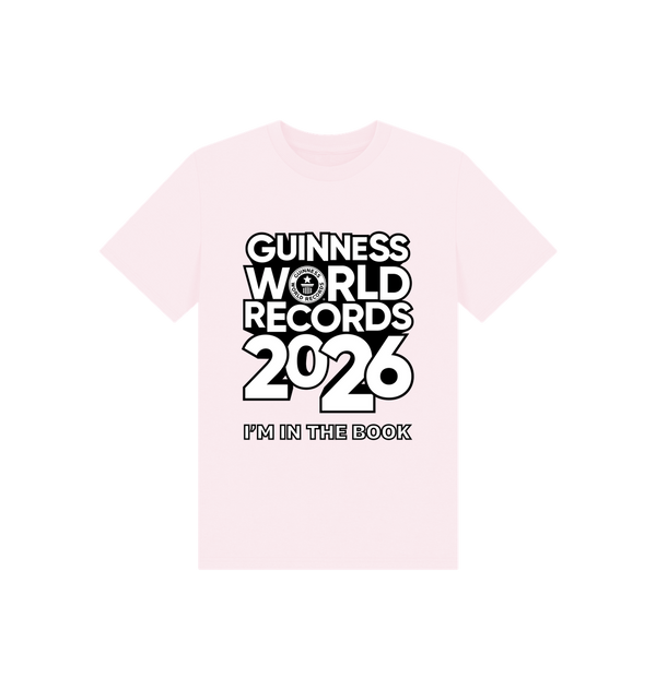Pink Printed Kids T-Shirt Front