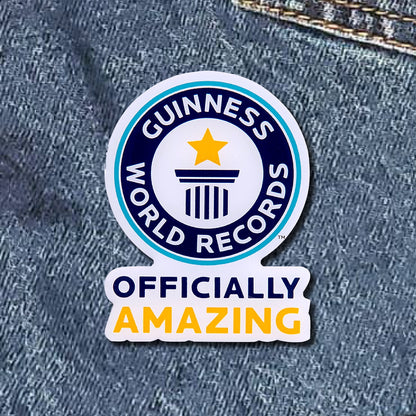 Guinness World Records Officially Amazing Pin Badge
