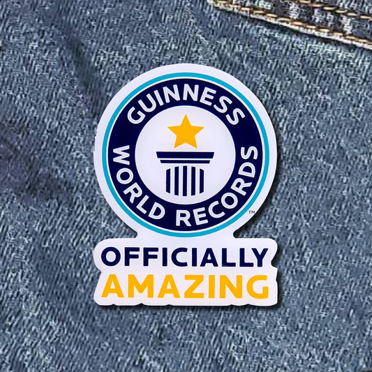 Guinness World Records Officially Amazing Pin Badge