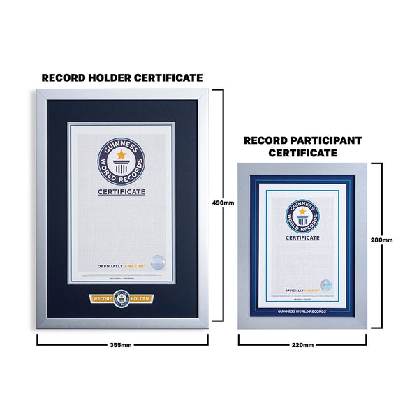 Record Participant Certificate Largest Online Video Album of People Singing the Same Song