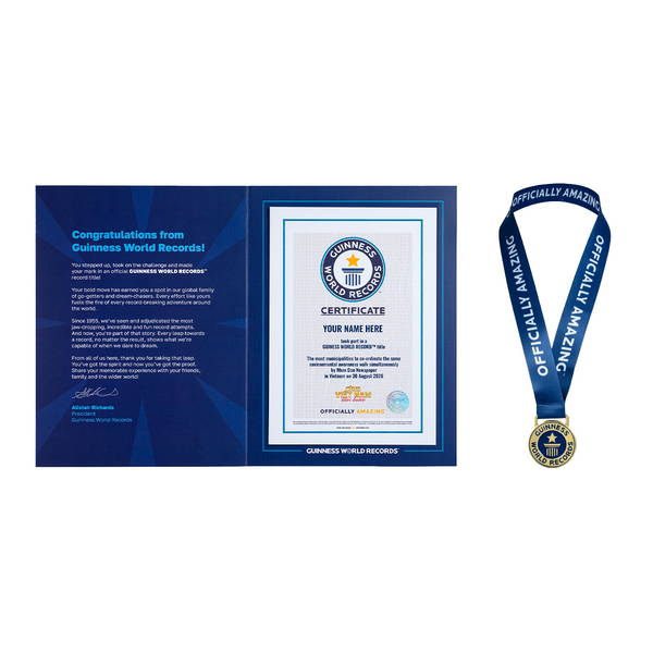 Record Participant Certificate Most Municipalities to Co-ordinate the Same Environmental Awareness Walk / <p style="color: #d9534f; font-weight: bold;">   Special Price Available Until Sep 9, 9:00 AM BST — Don't Miss Out! </p>