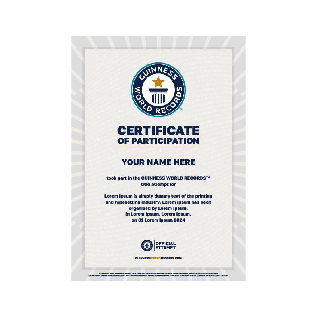 Digital Certificate Of Participation