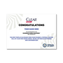 White Digital Participation Certficate for the client Clear Men with their record title