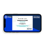 phone displaying the Digital Participation Certificate for iFLYTEK AINOTE