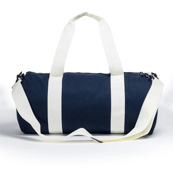 Navy Embroidered Gym Bag