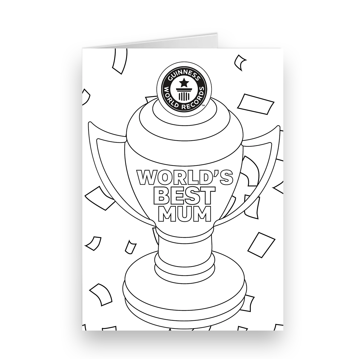 Carte personnalisée Colour In Worlds Best Mum Card
