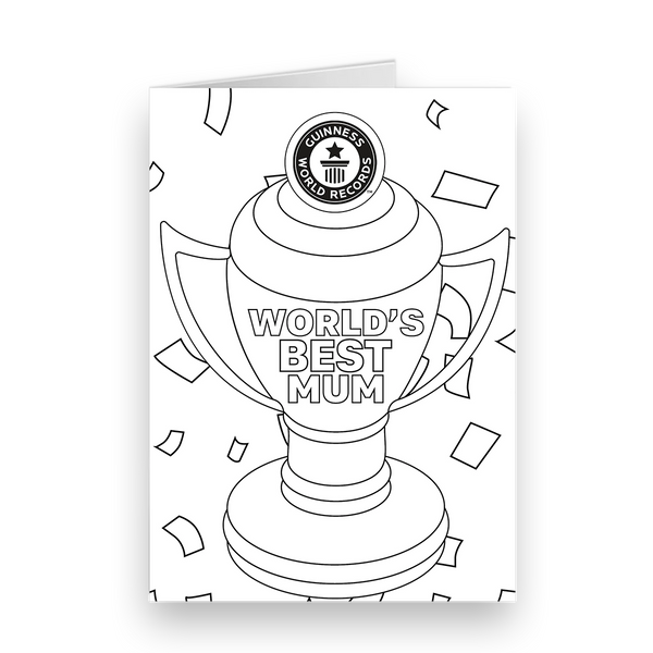Carte personnalisée Colour In Worlds Best Mum Card