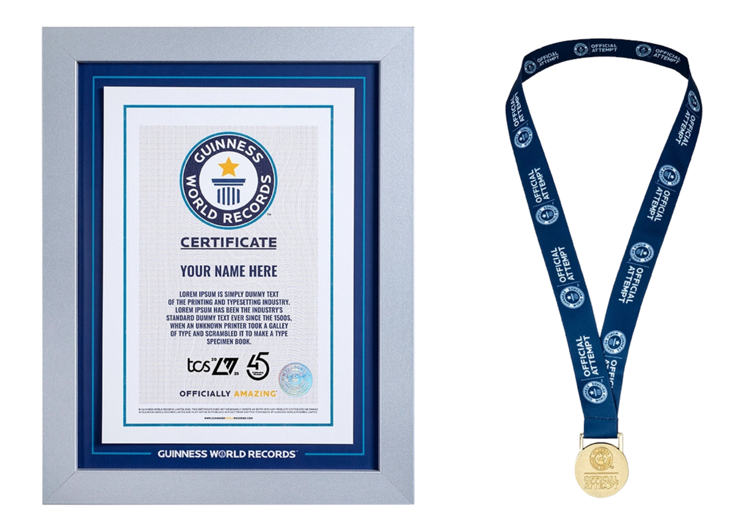Record Participant Certificate TCS London Marathon 2025