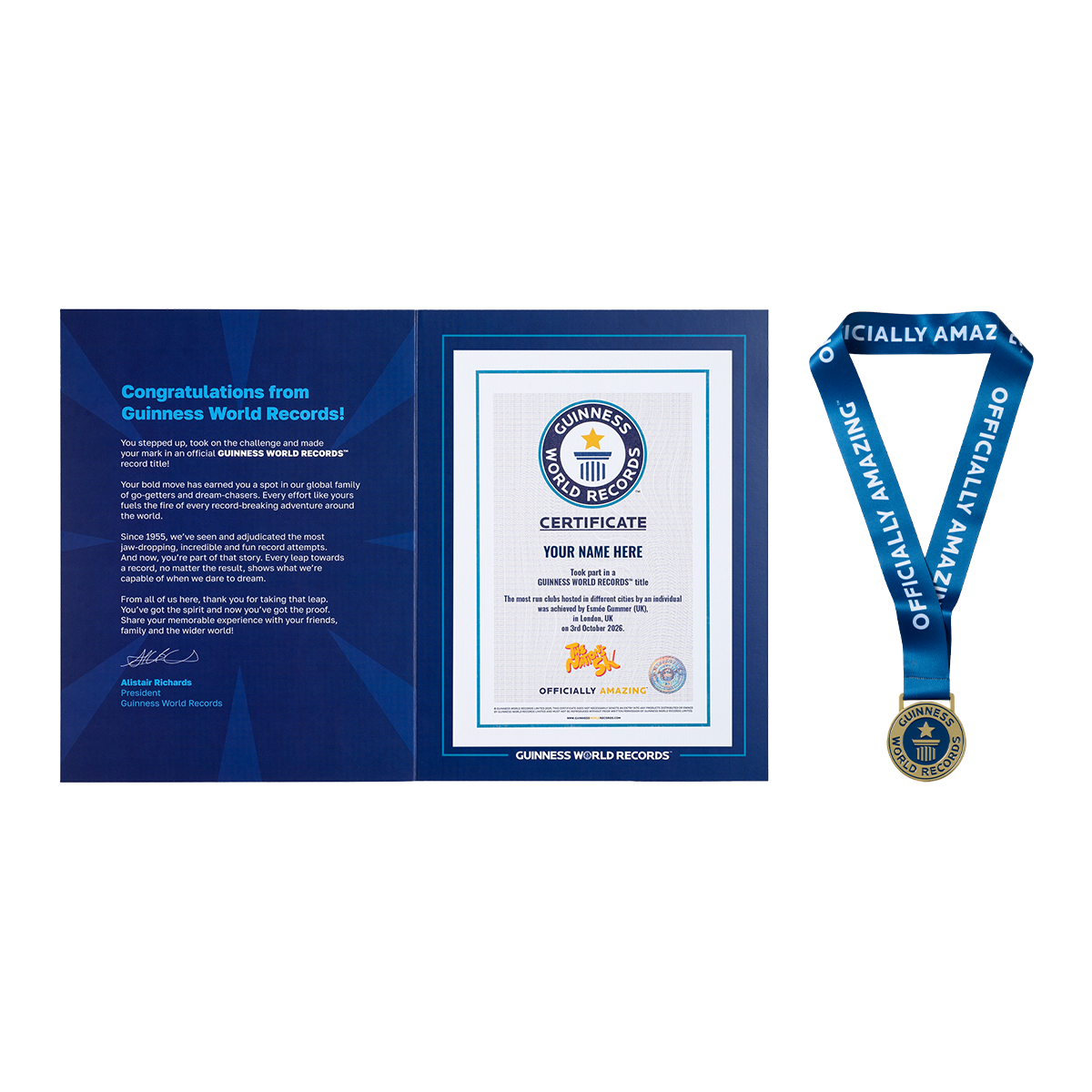 Record Participant Certificate Most Run Clubs Hosted In Different Cities By An Individual