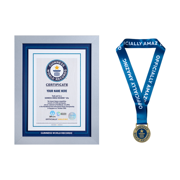 Record Participant Certificate The Largest Finance Competition