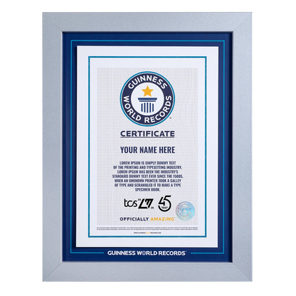Record Participant Certificate TCS London Marathon 2025