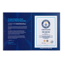 Guinness World Records RPC certificate for largest online video album singing the same song certificate only 