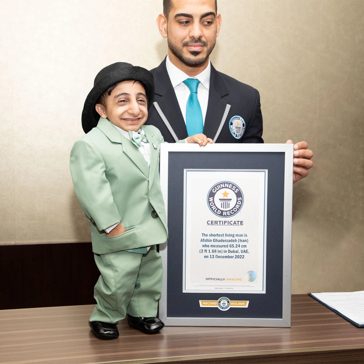 Record Holder Certificate with Frame