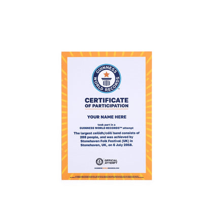 Printed Certificate Of Participation America