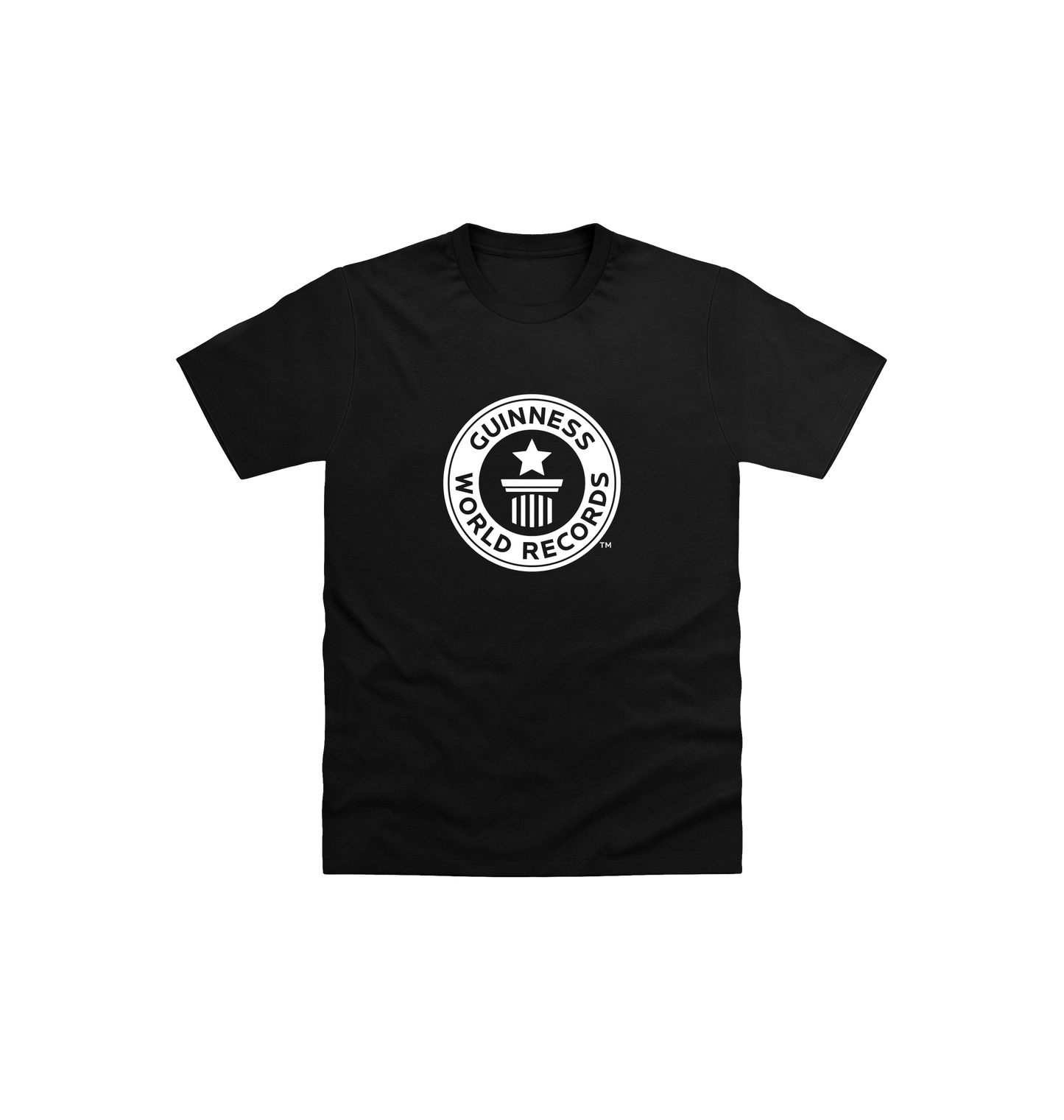 Black Guinness World Records Kids T Shirt - White Logo