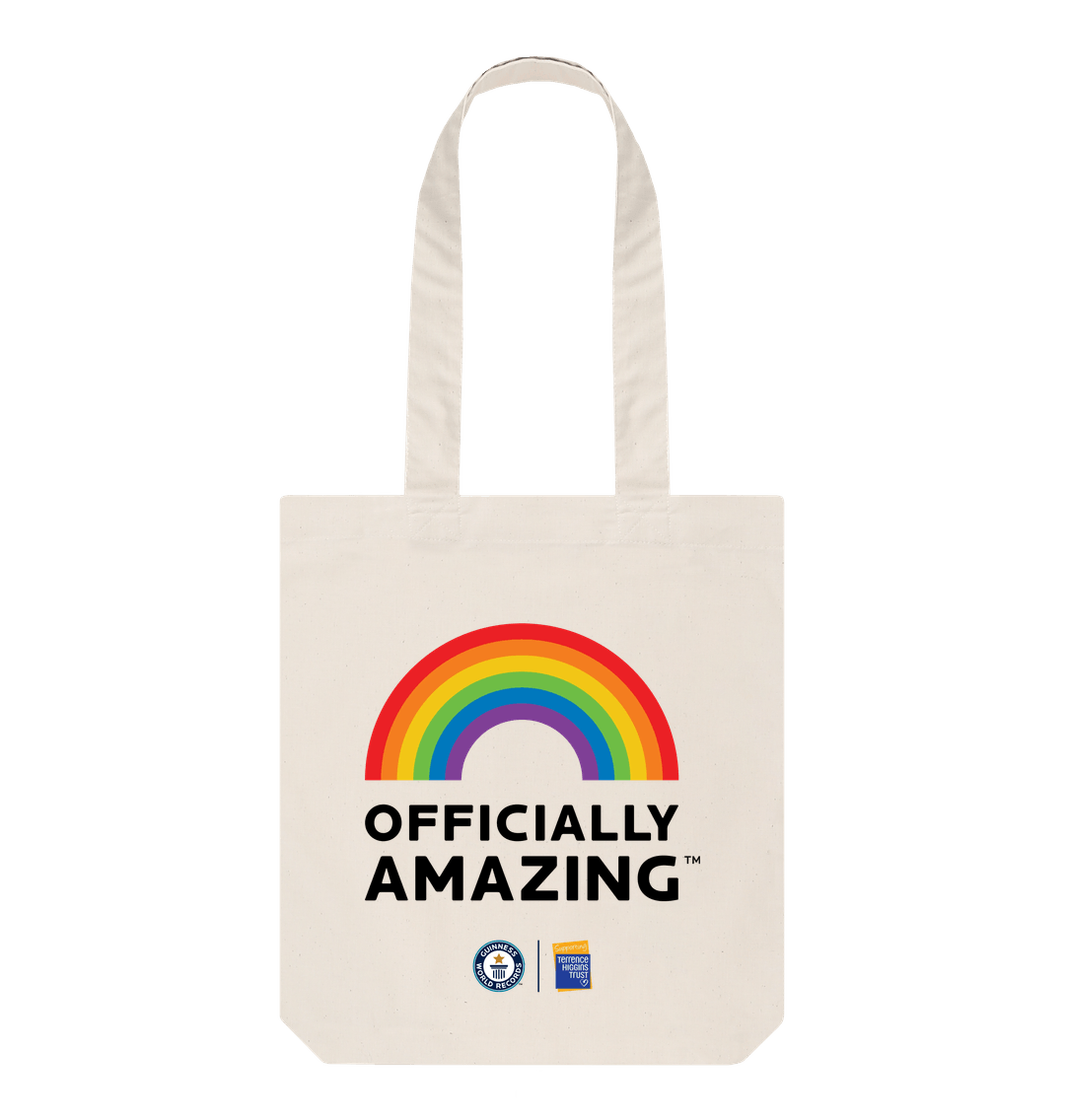 Natural Officially Amazing Pride Tote Bag - Beige