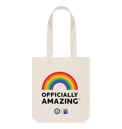 Natural Officially Amazing Pride Tote Bag - Beige