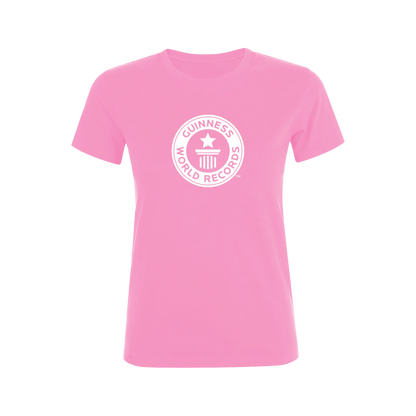 Guinness World Records Womens T Shirt White Logo-Female