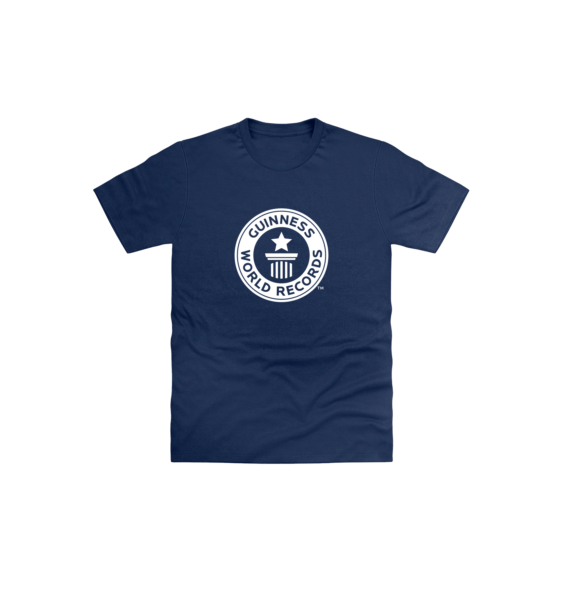 Navy Guinness World Records Kids T Shirt - White Logo