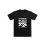 Black Printed Kids T-Shirt Front