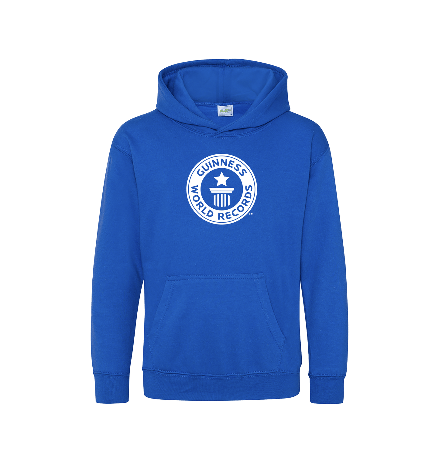 Royal Blue Guinness World Records Kids Hoodie - White Logo