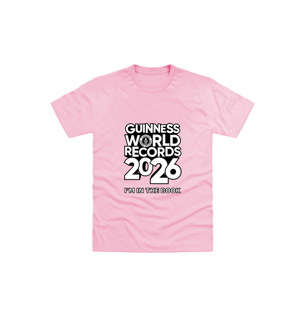Light Pink Printed Kids T-Shirt Front